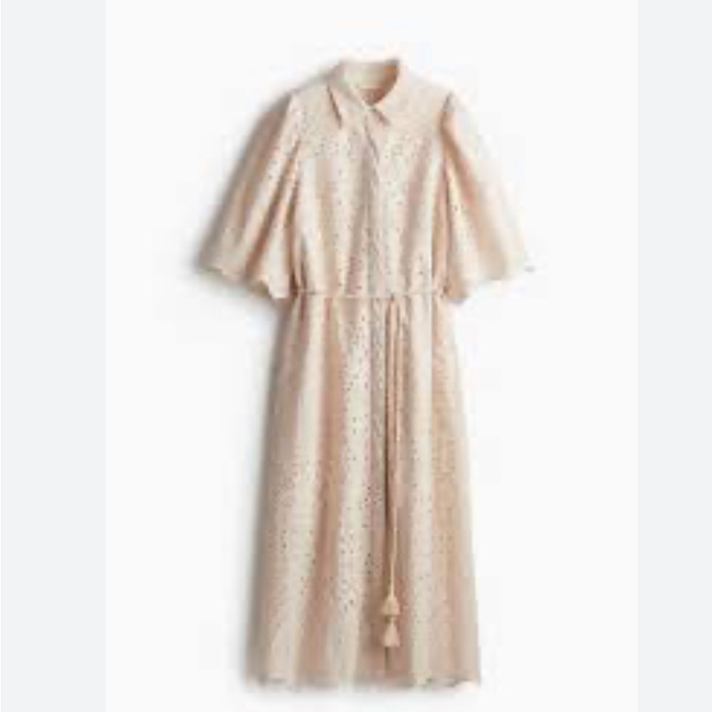 Elegant Cream Midi Dress